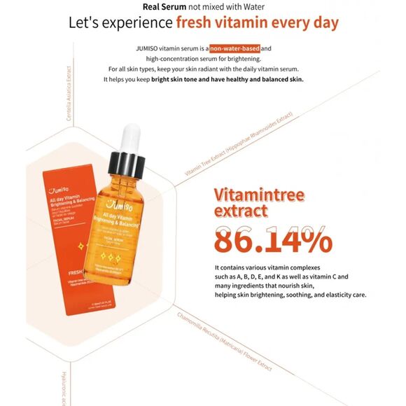 JUMISO, All Day Vitamin Brightening & Balancing Facial Serum - Picture 3 of 7